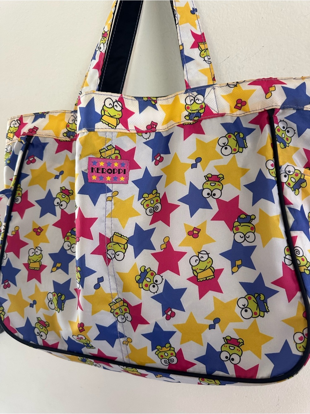 Vintage 2009 Sanrio Keroppi Reversible Tote Bag Y2K Kawaii